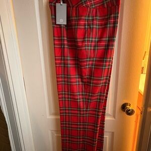 Preston and York Red Plaid Pants